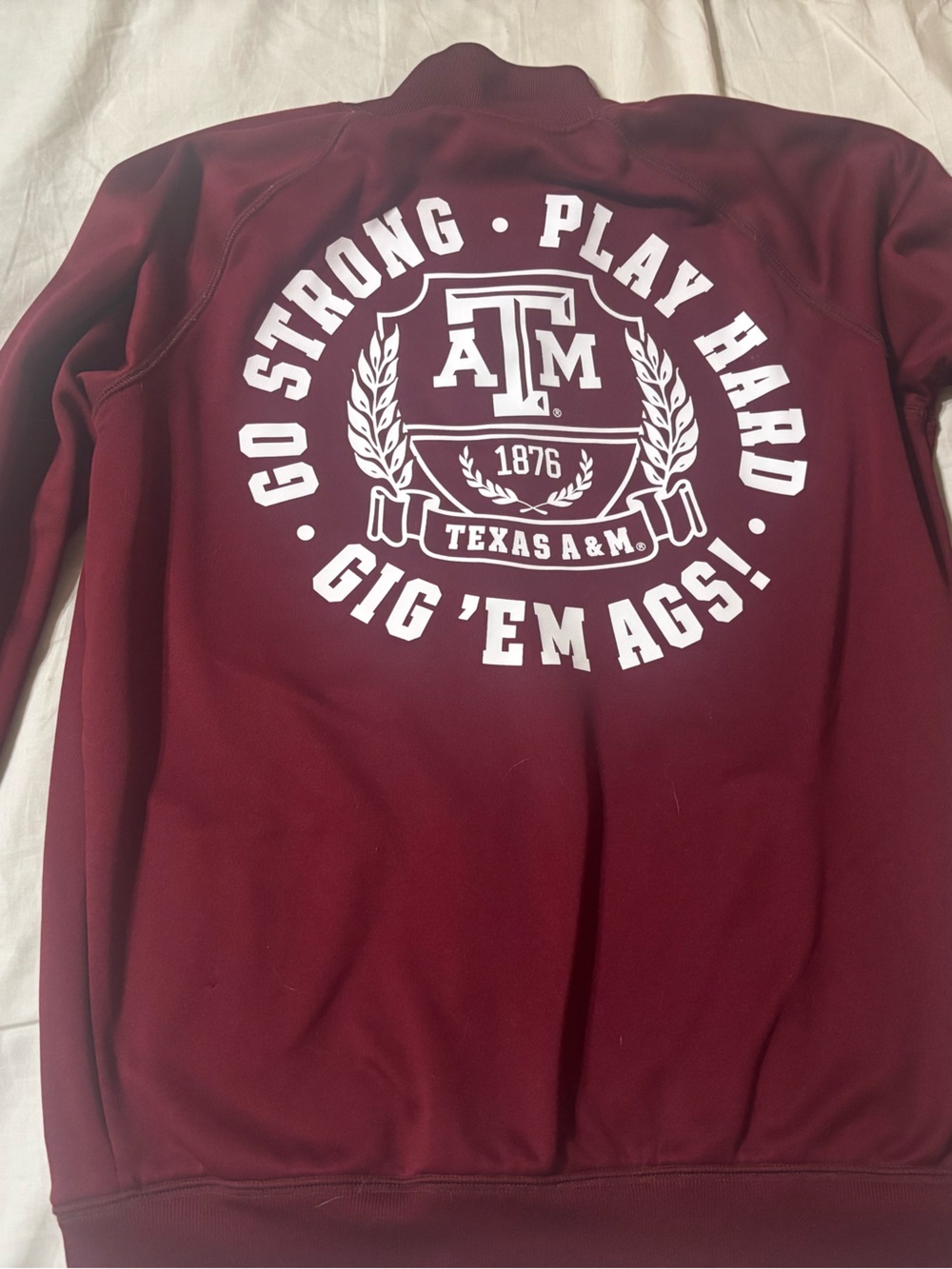 Victoria's Secret PINK Burgundy Zip-Up Hoodie